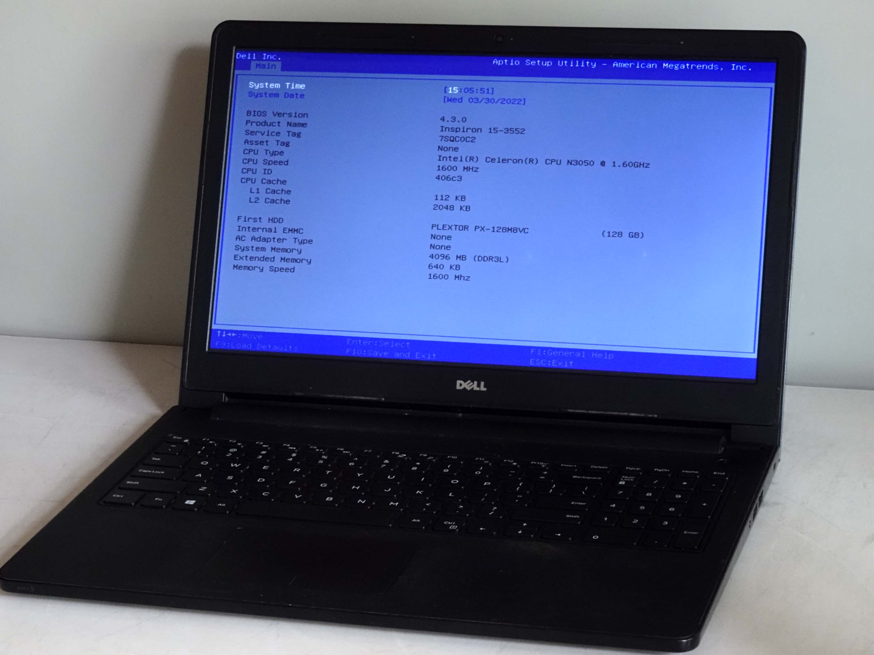 Laptop Dell Inspiron 3552 cũ chính hãng giá rẻ tại Tp Kun Tum